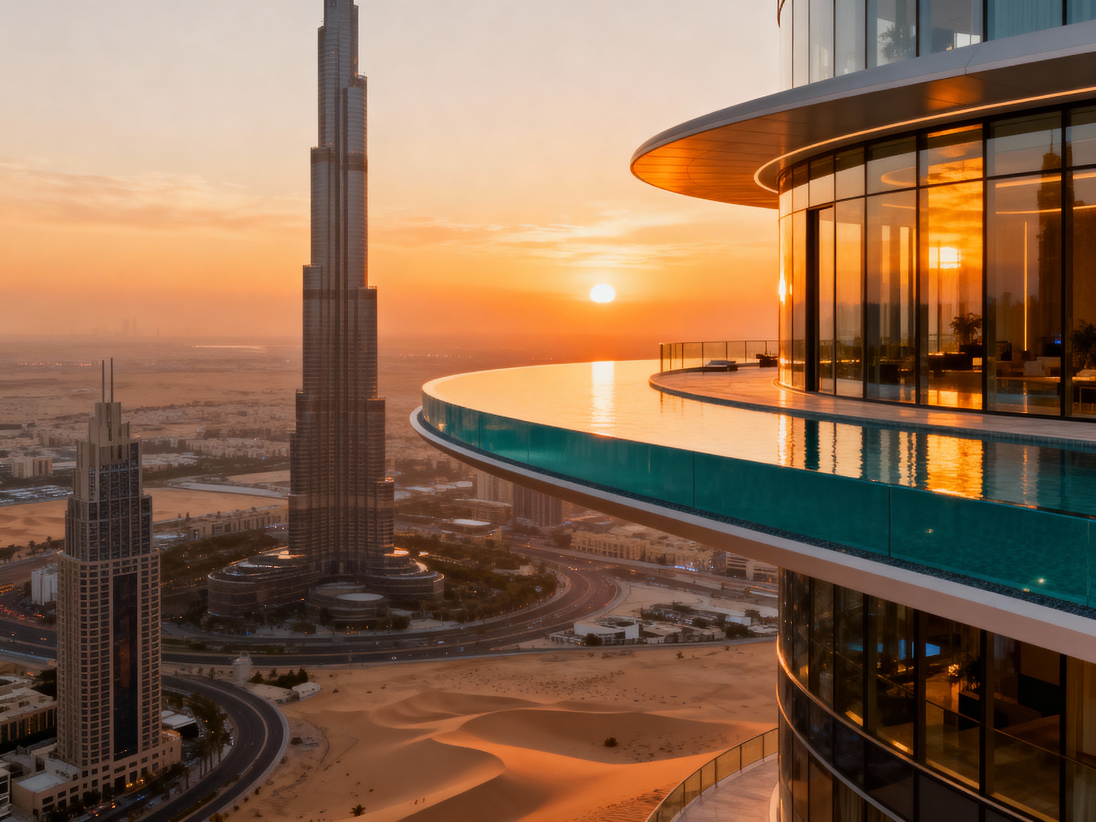 Dubai Burj Khalifa skyline