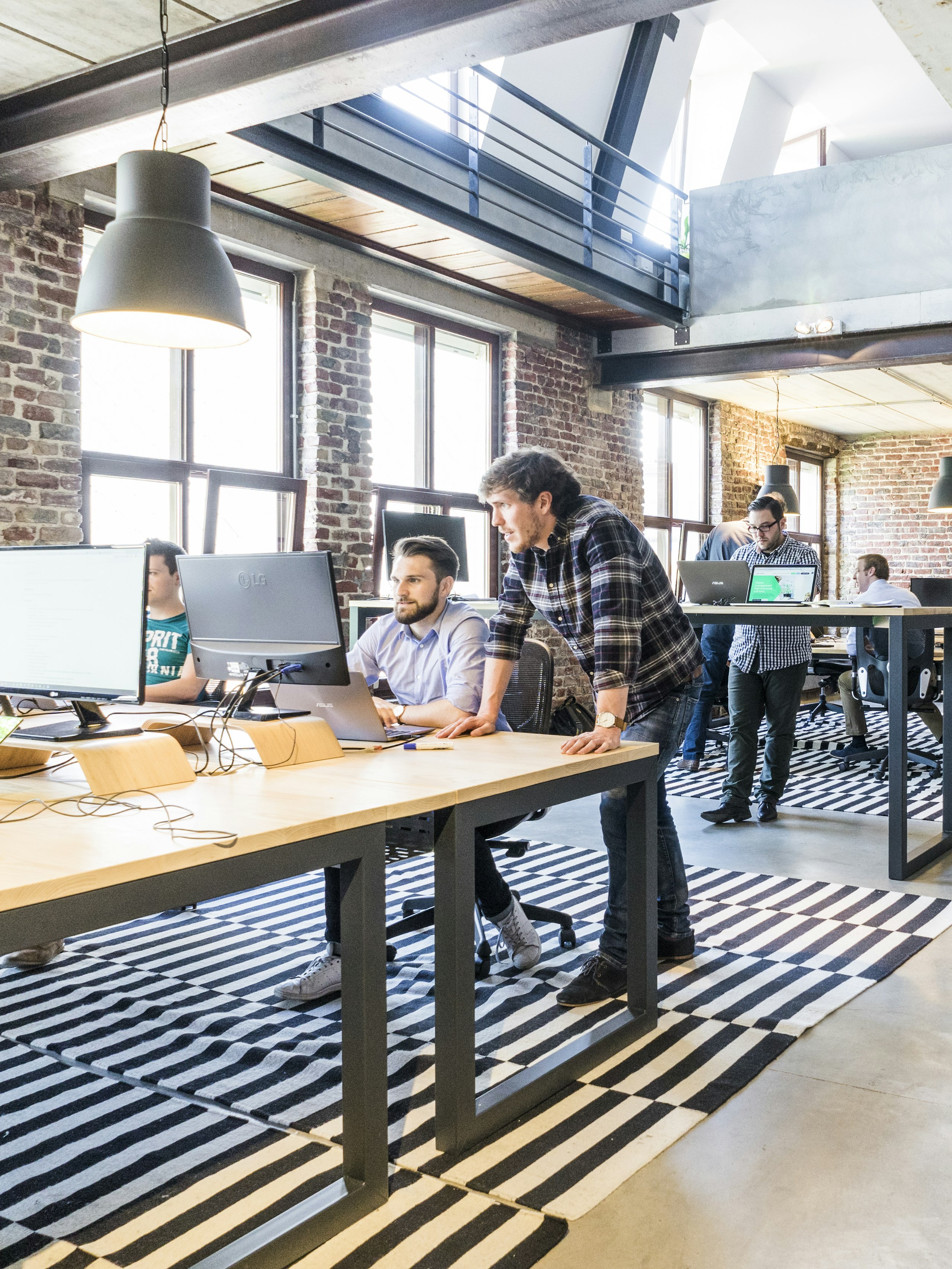 Modern office workspace