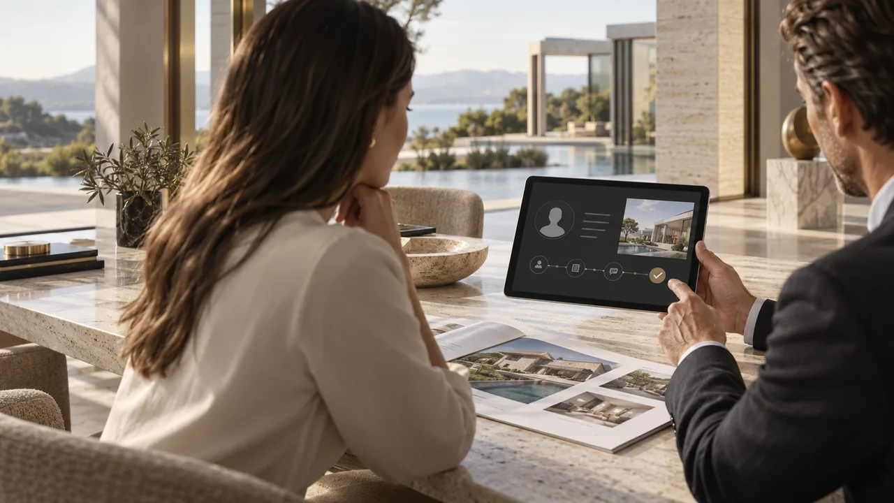 Personal property consultation with documents and contact overview